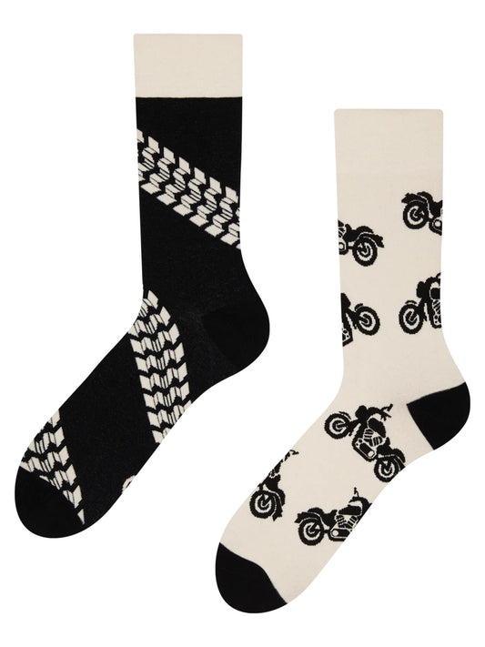 Chaussettes à motifs: Fan de moto