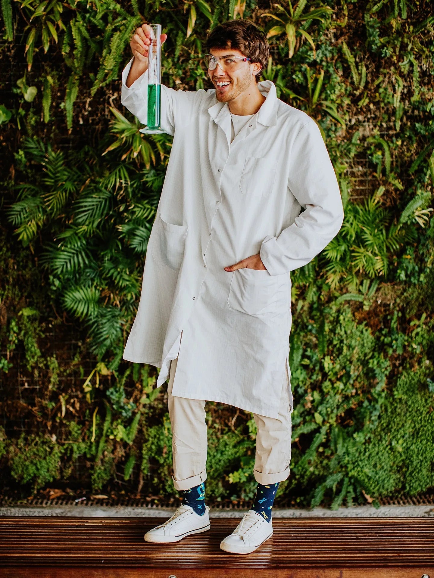 Chaussettes à motifs: Le chimiste