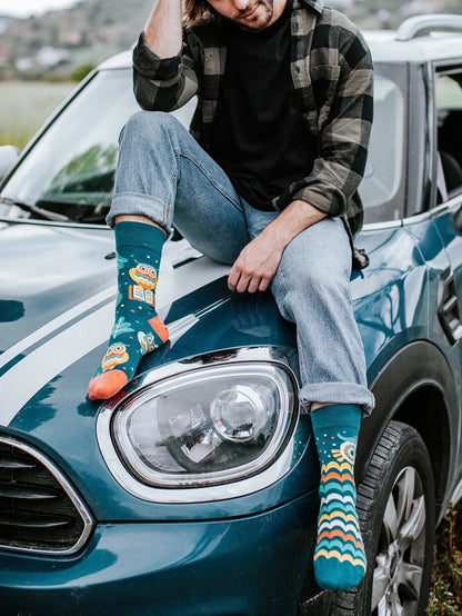 Chaussettes à motifs: La chouette intello