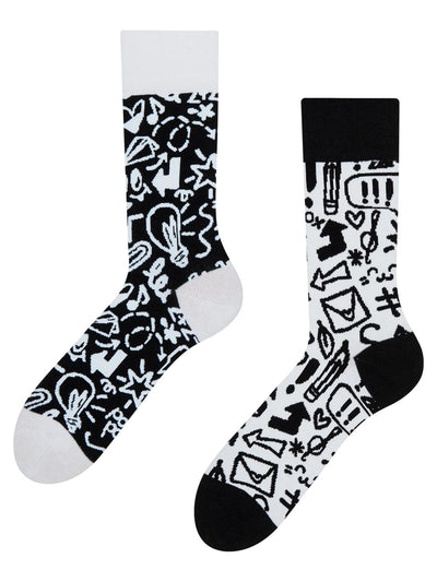 Chaussettes à motifs: Doodles