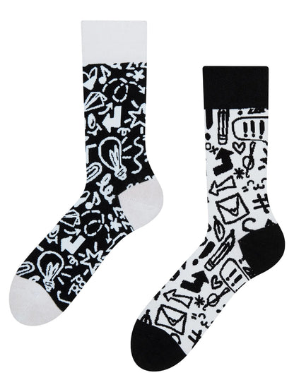 Chaussettes à motifs: Doodles