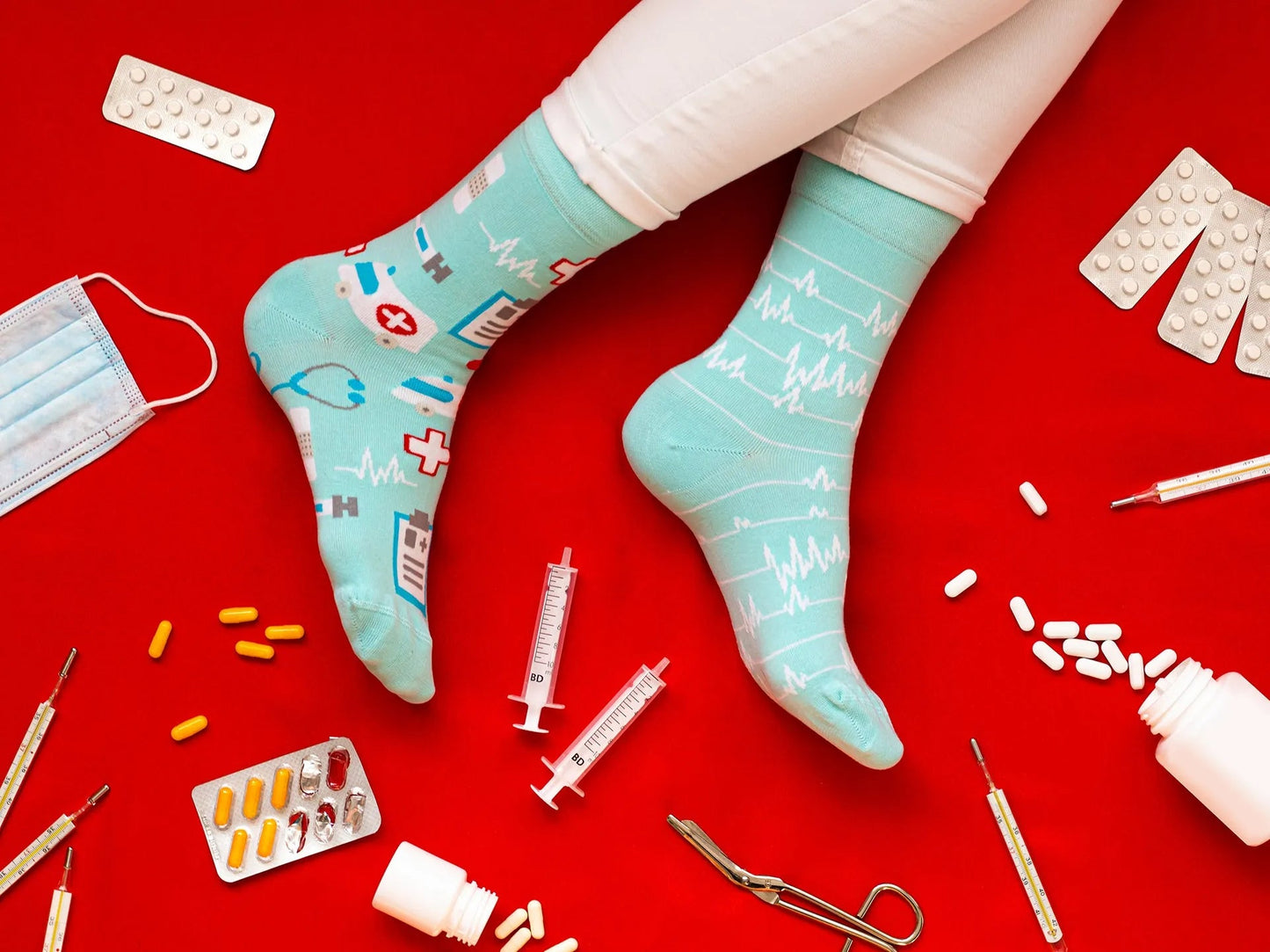 Chaussettes à motifs: Le médecin