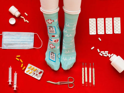 Chaussettes à motifs: Le médecin