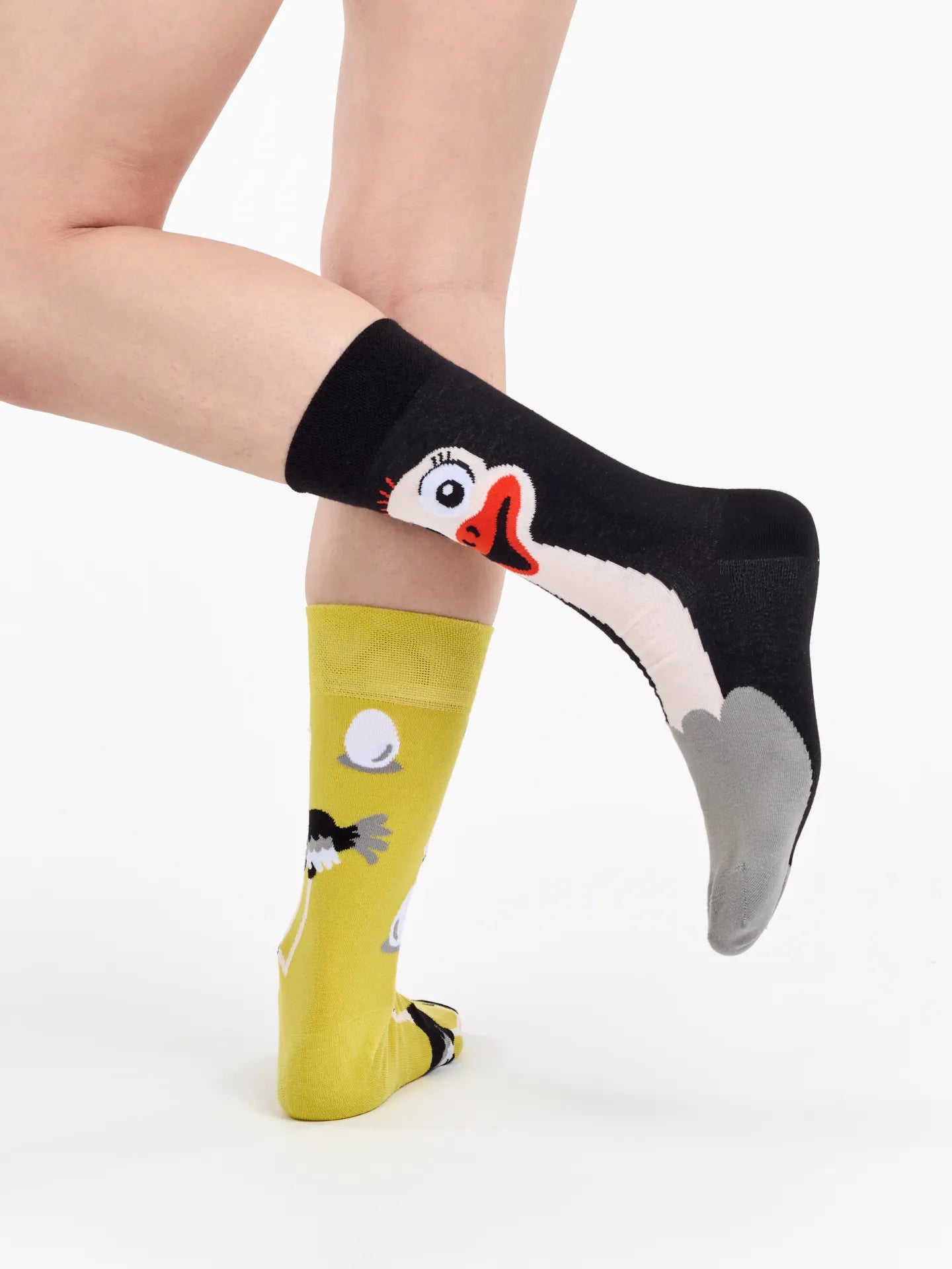 Chaussettes à motifs: L'autruche joyeuse