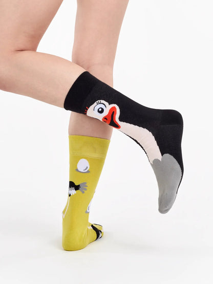 Chaussettes à motifs: L'autruche joyeuse
