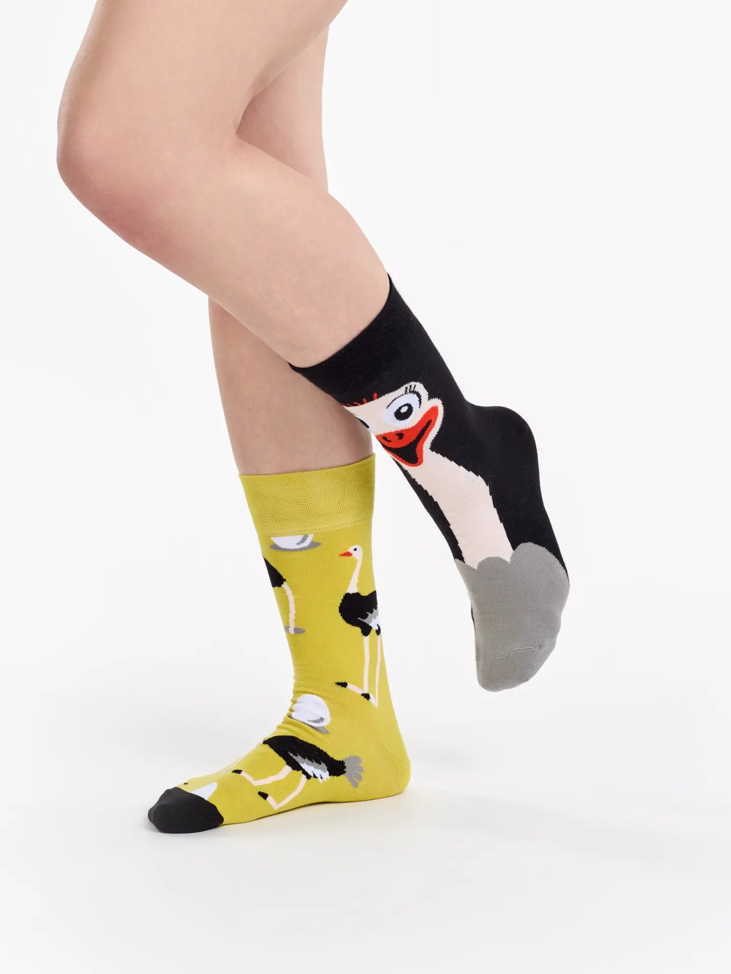 Chaussettes à motifs: L'autruche joyeuse