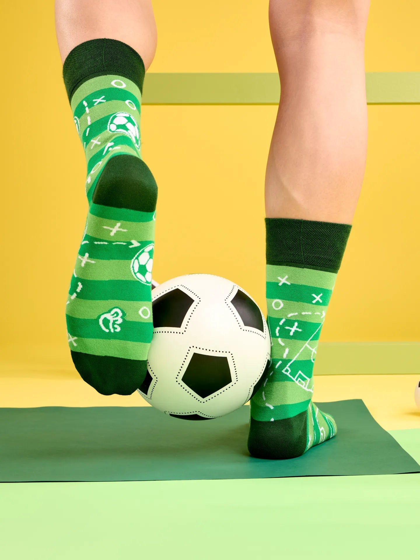 Chaussettes à motifs: Le footballeur