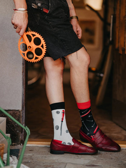 Chaussettes à motifs: Mécanicien