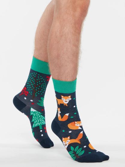 Chaussettes à motifs: La famille renard