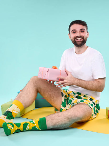 Chaussettes à motifs: Citron vert / Citron jaune