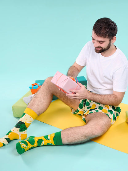 Chaussettes à motifs: Citron vert / Citron jaune