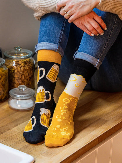 Chaussettes à motifs: La bière est ma passion