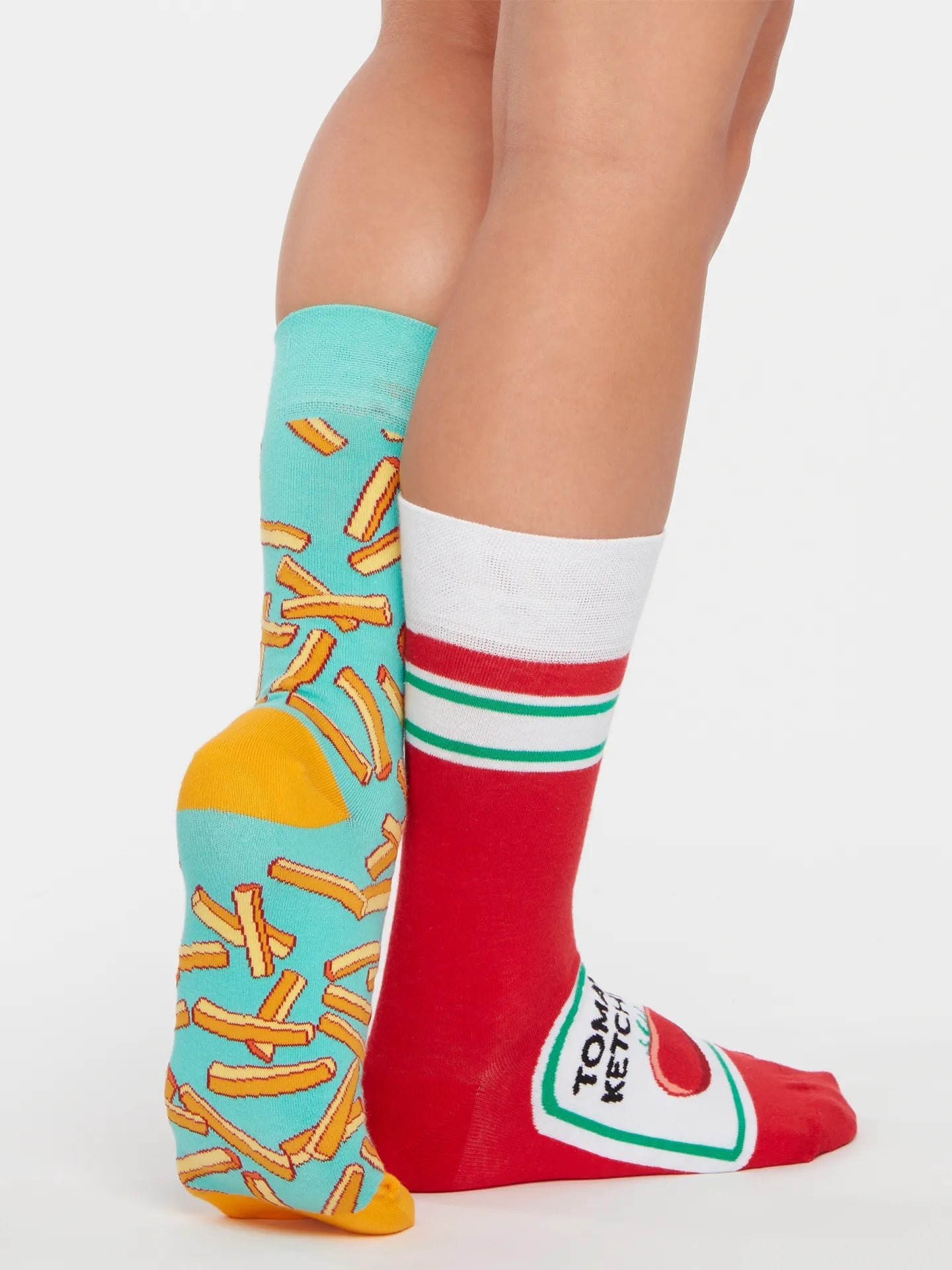 Chaussettes à motifs: Tomato Ketchup et frites