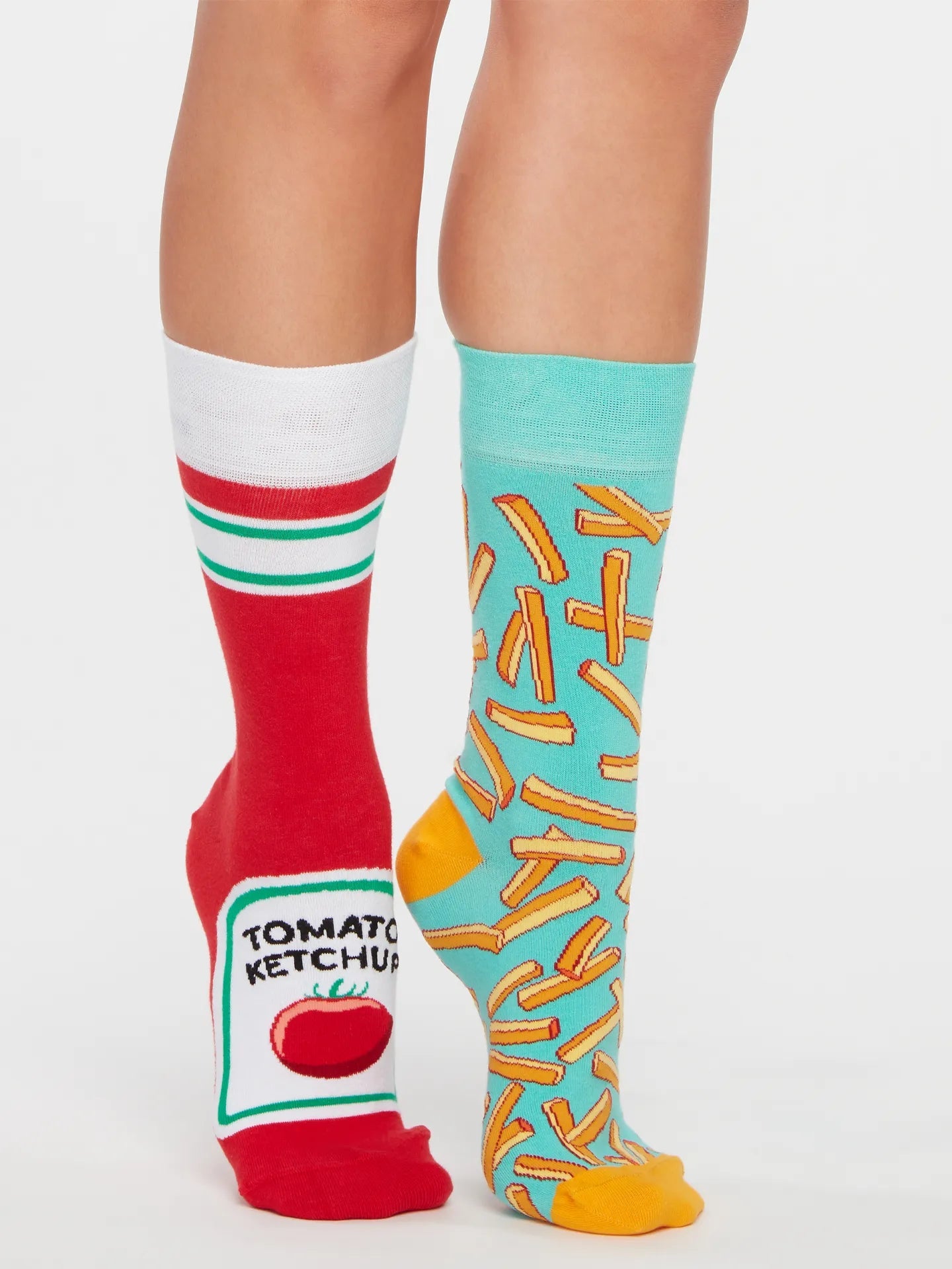 Chaussettes à motifs: Tomato Ketchup et frites