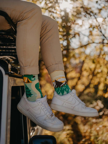 Chaussettes à motifs: Le campeur