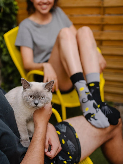 Chaussettes à motifs: L'oeil du chat
