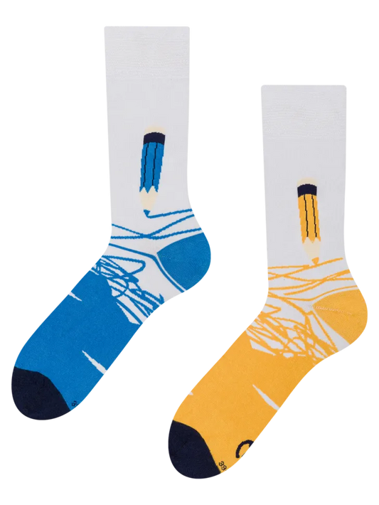 Chaussettes bambou: Crayons colorés