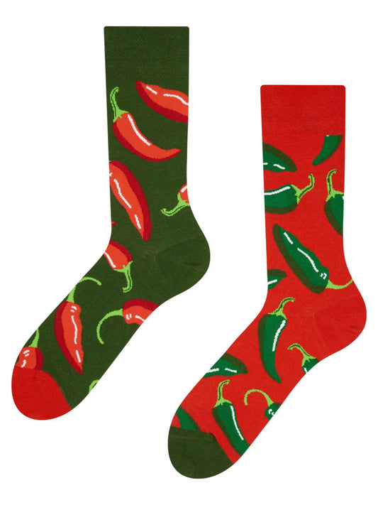 Chaussettes à motifs: Love piment