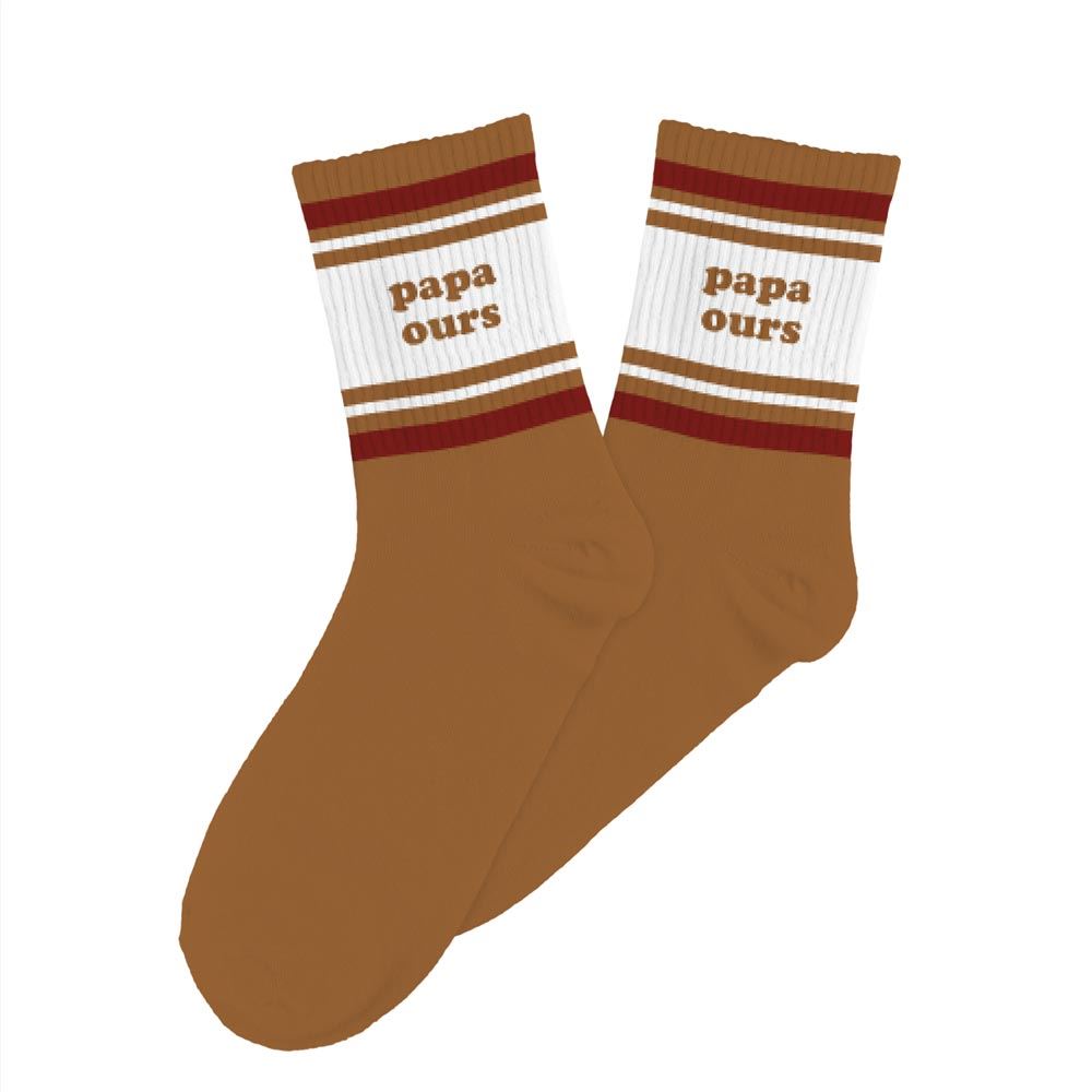Chaussettes humoristiques: Papa ours