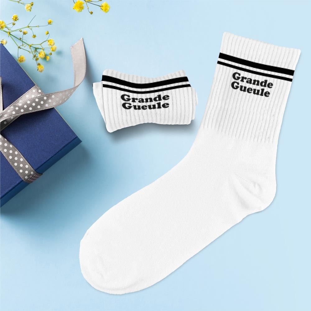 Chaussettes humoristiques: Grande gueule