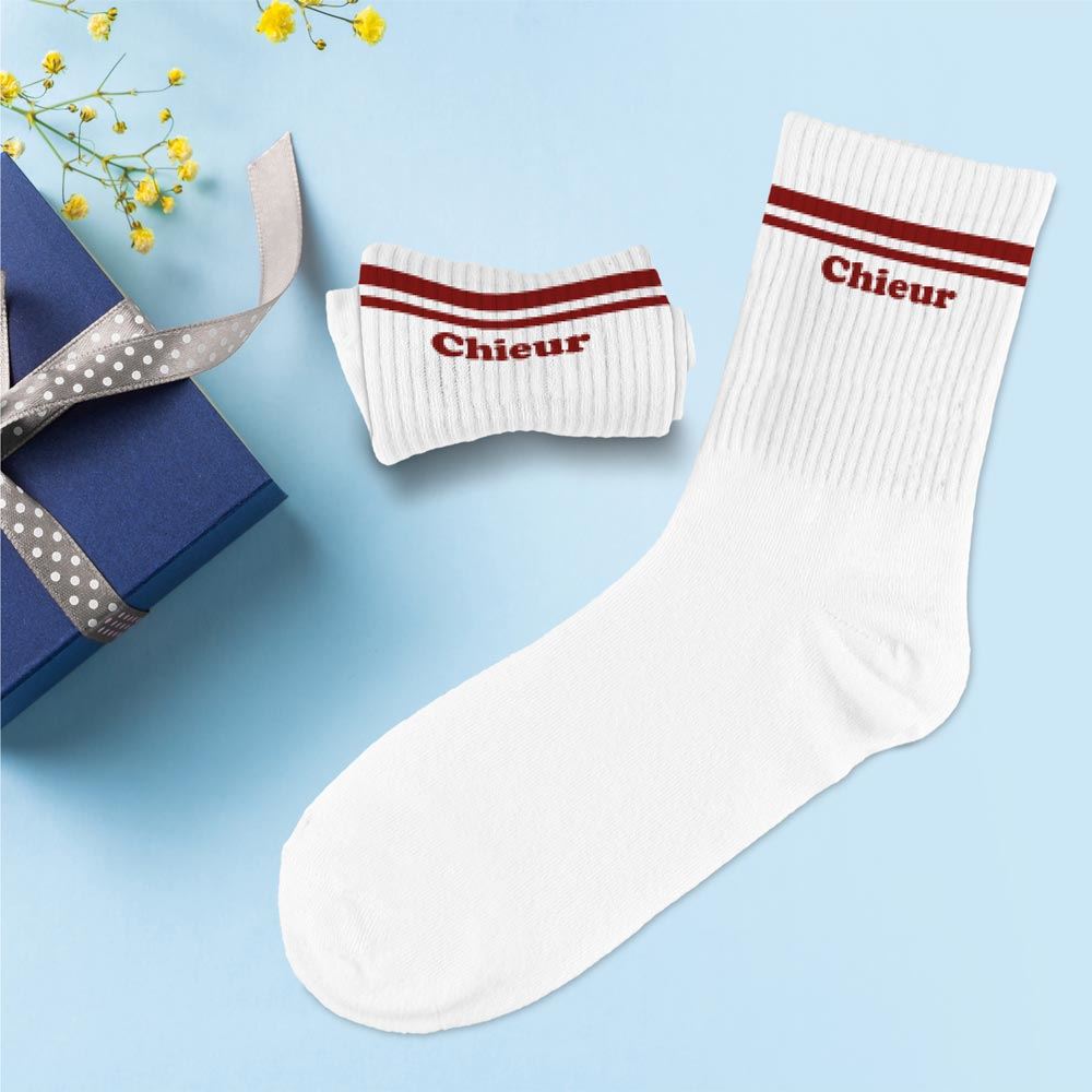 Chaussettes humoristiques: Chieur