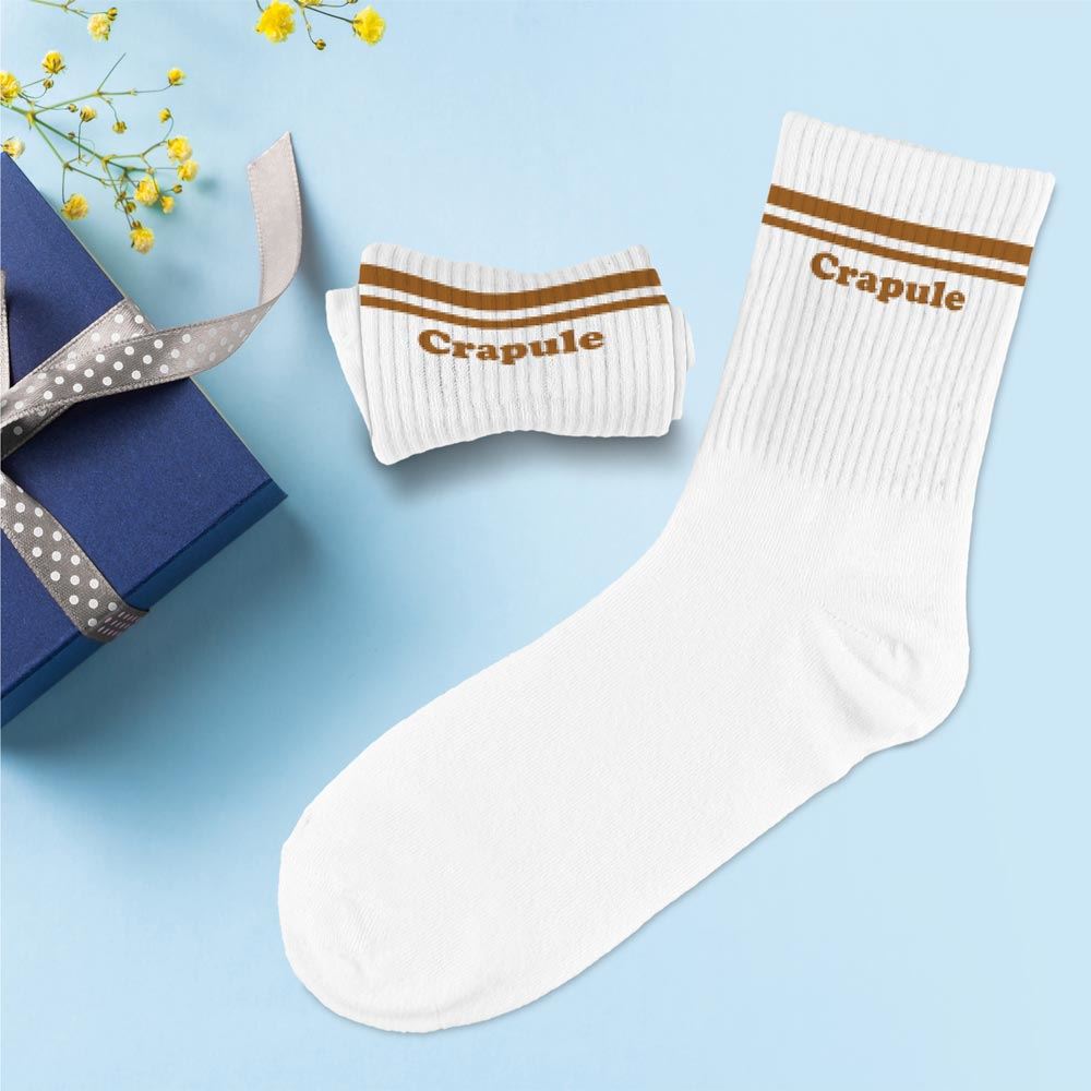Chaussettes humoristiques: Crapule