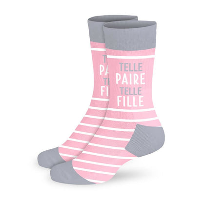 Chaussettes humoristiques: Telle paire telle fille