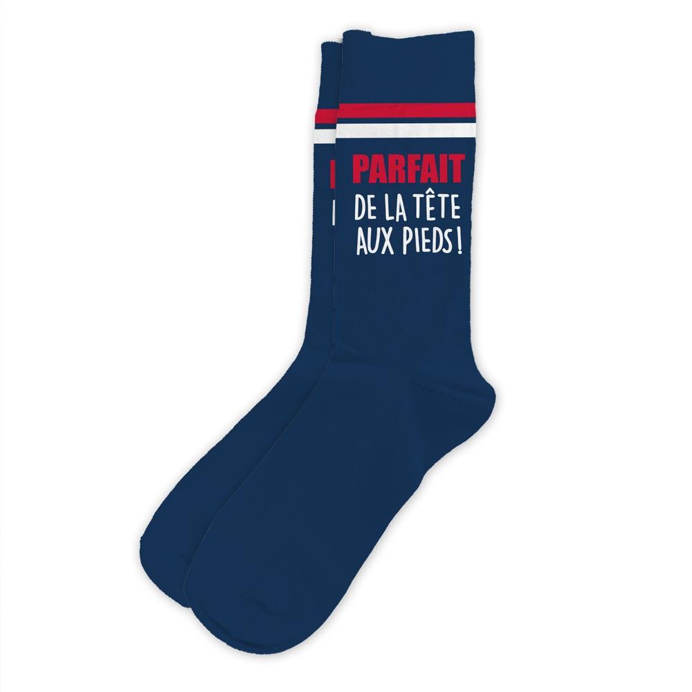 Chaussettes humoristiques: Parfait de la tête aux pieds
