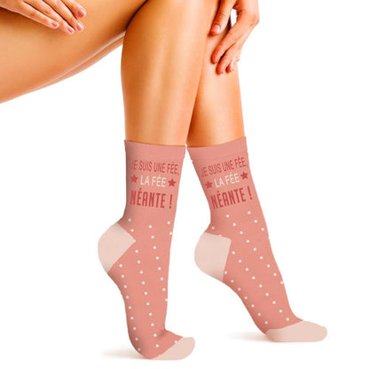 Chaussettes humoristiques: Je suis une fée, la fée-néante
