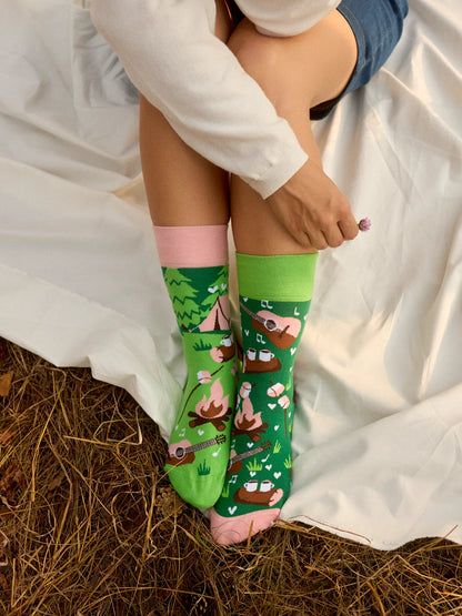 Chaussettes à motifs: L'amour et la nature