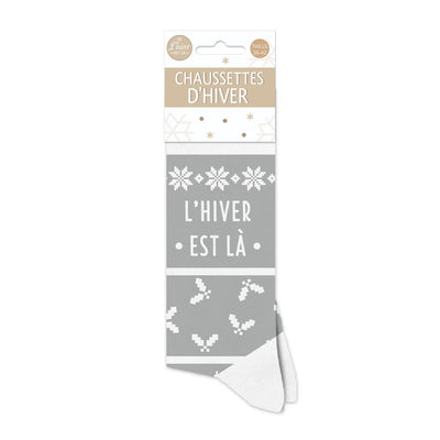 Chaussettes humoristiques: L'hiver est là