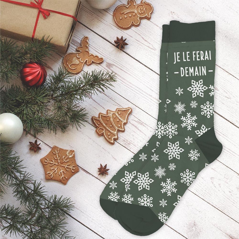 Chaussettes humoristiques: Je le ferai demain