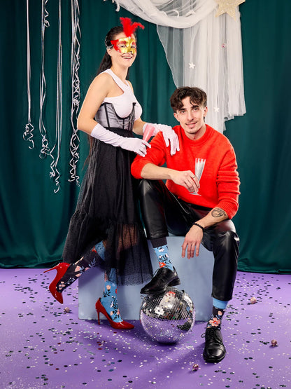 Chaussettes à motifs: Thème floral