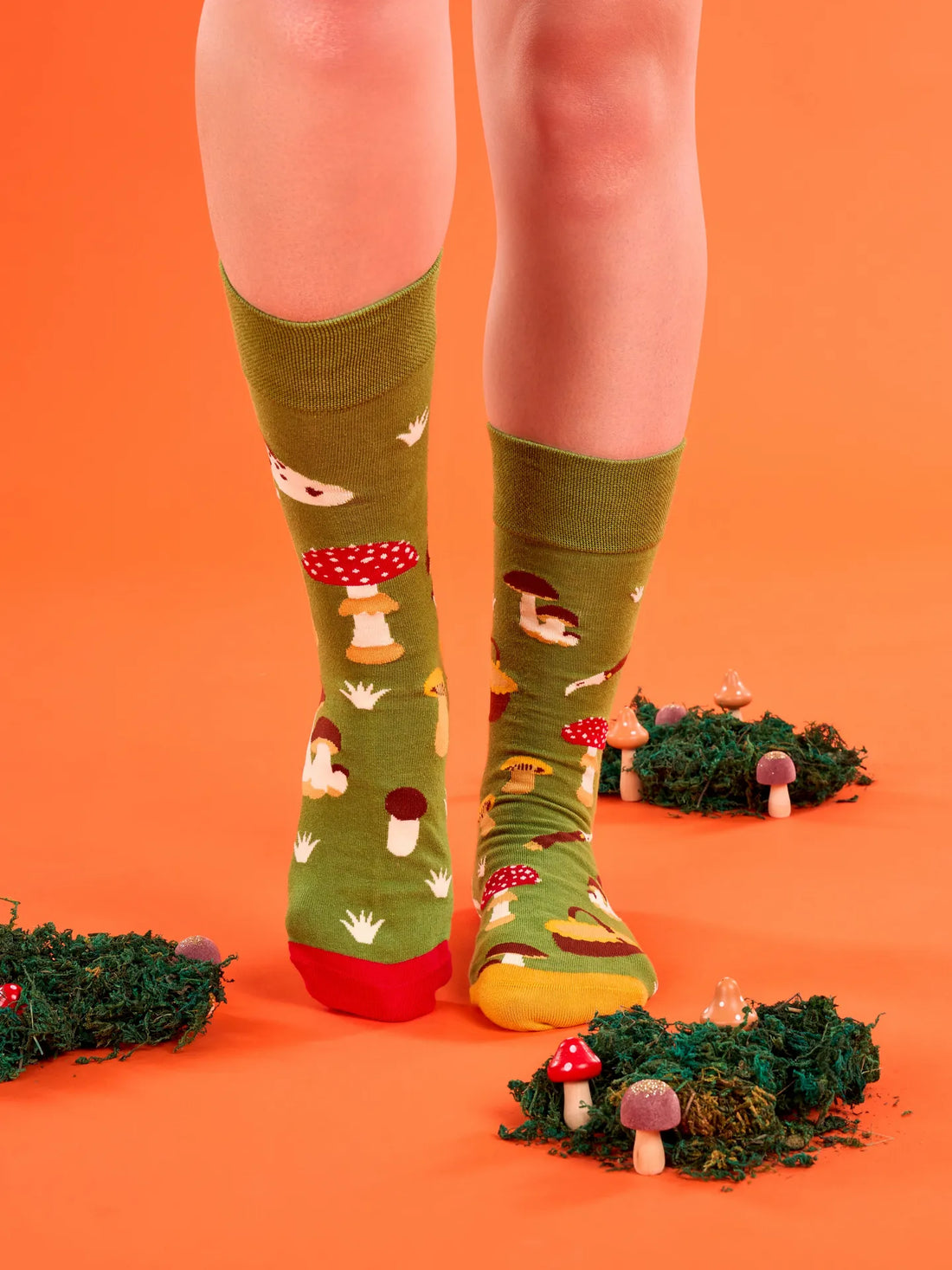 Chaussettes à motifs: Chasse aux champignons
