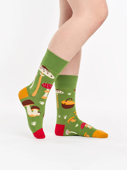 Chaussettes à motifs: Chasse aux champignons