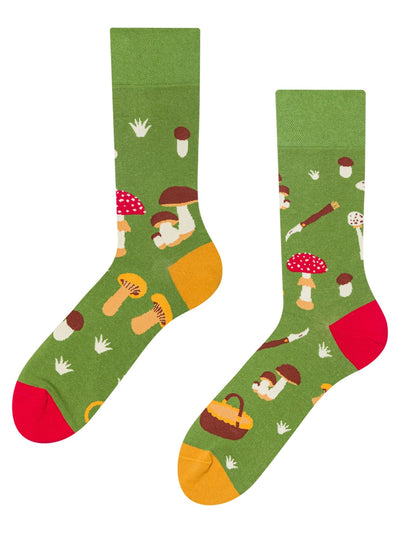 Chaussettes à motifs: Chasse aux champignons