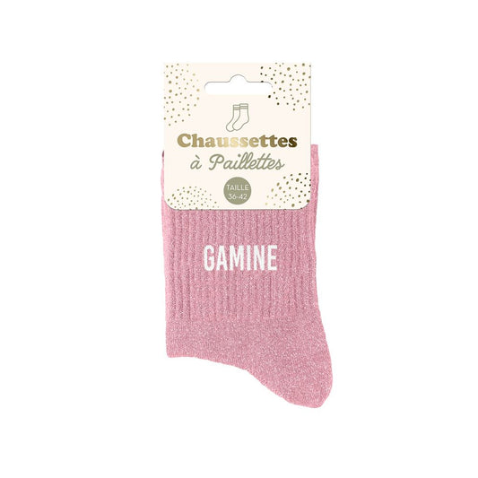 Chaussettes à paillettes: Gamine