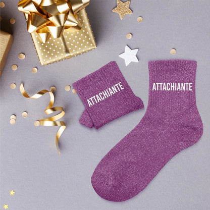 Chaussettes à paillettes: Attachiante