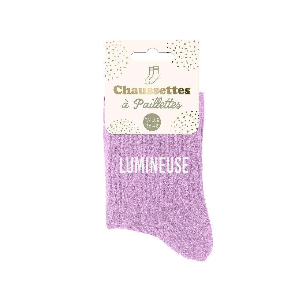 Chaussettes à paillettes: Lumineuse