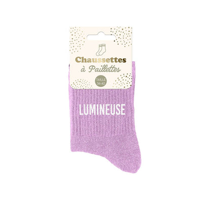 Chaussettes à paillettes: Lumineuse