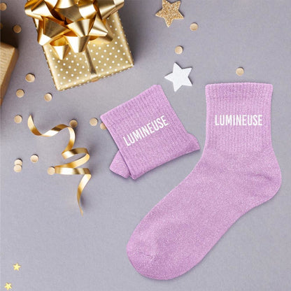 Chaussettes à paillettes: Lumineuse