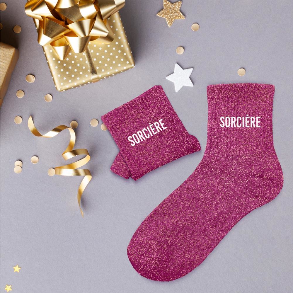 Chaussettes à paillettes: Sorcière