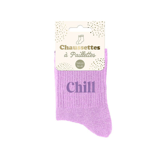Chaussettes à paillettes: Chill