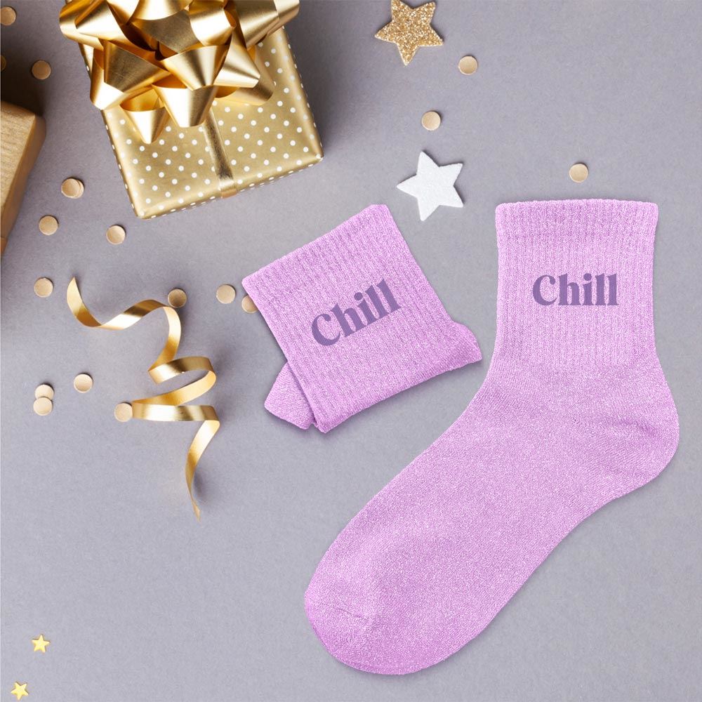 Chaussettes à paillettes: Chill