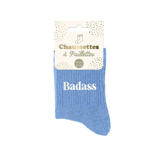 Chaussettes à paillettes: Badass