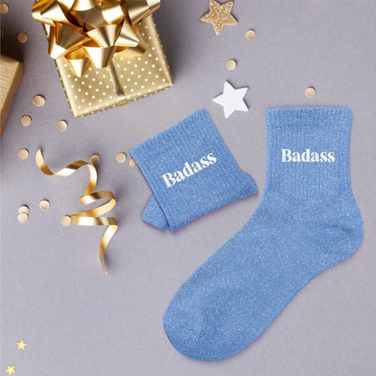 Chaussettes à paillettes: Badass