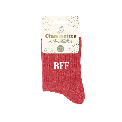 Chaussettes à paillettes: BFF