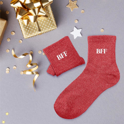 Chaussettes à paillettes: BFF