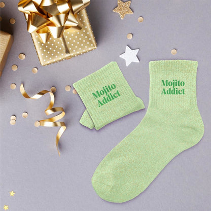 Chaussettes à paillettes: Mojito addict