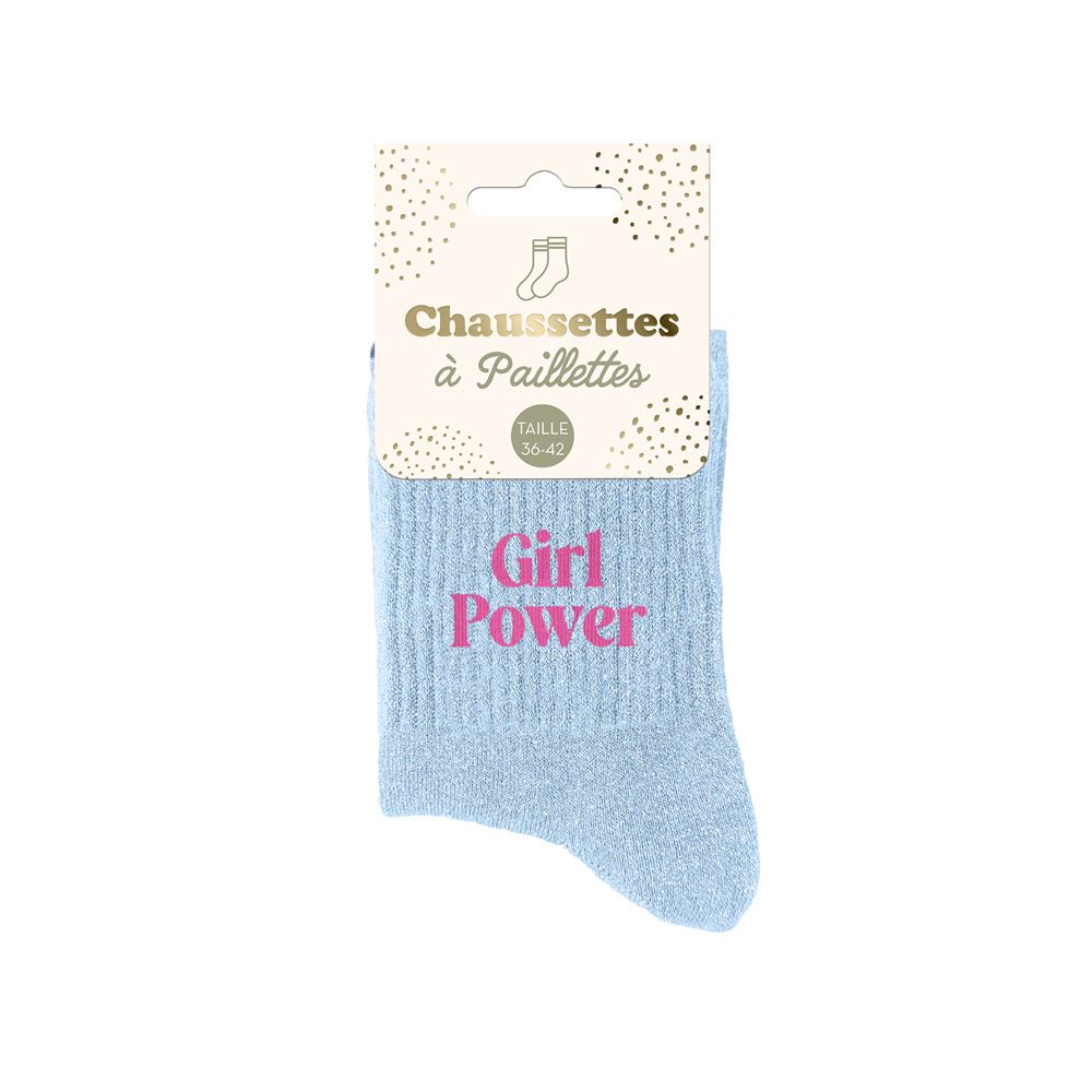 Chaussettes à paillettes: Girl power